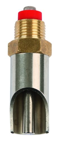 1/2"-3/4" szopókás sertésitató nyomószeleppel, inox/réz - 8 mm